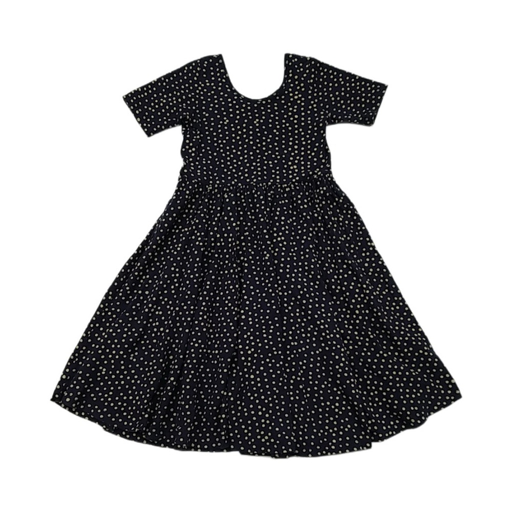 Polka Dot Kids Dress - Black and White